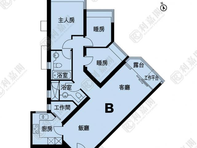 藍天海岸 3期 影岸‧紅 B座 8座 中層 B室
