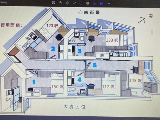 藍田, 匯景花園的單位