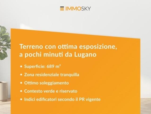 Land mit ausgezeichneter Reichweite, nur wenige Minuten von Lugano entfernt