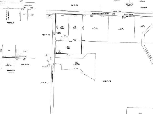 Land For Sale Grande Prairie. 5 Acre Parcels. Minutes To Town