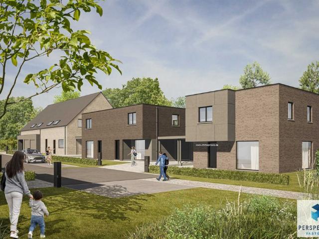 Landelijk gelegen NIEUWBOUW koppelwoning met 5 slpk langs het kanaal op 191 m² LOT 3