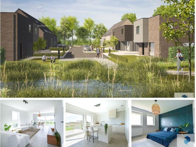 Landelijk gelegen NIEUWBOUW woning met 5slpk langs het kanaal op 340 m² LOT 1