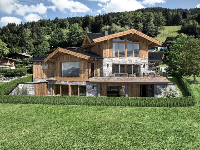 Landhaus Umbau mit freiem Blick auf die Kitzbüheler Bergwelt in der Kochau