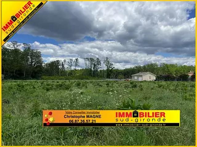 Landiras 33720 Achat / Vente terrain