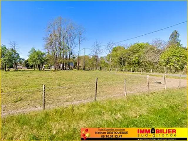 Landiras 33720 Achat / Vente terrain
