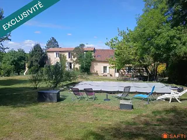 Langon 33210 Achat / Vente maison 15 pièces t15 piscine