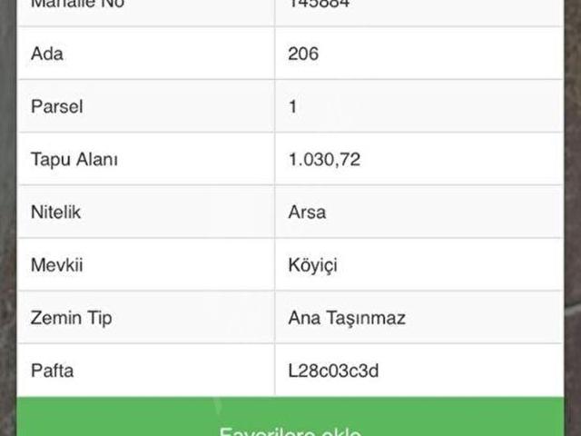 LADİK,DE SATILIK İMARLI ARSA
