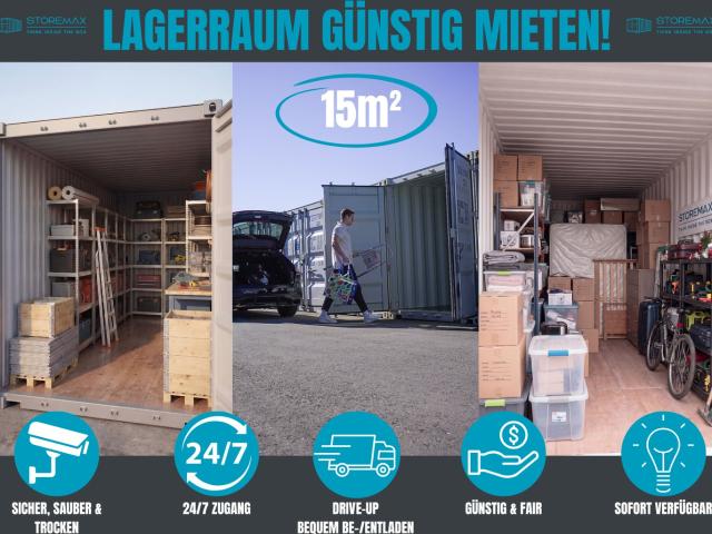Lagerraum Berlin Neuenhagen ab 129€/Monat – 15m² Container, sicher, sofort frei!