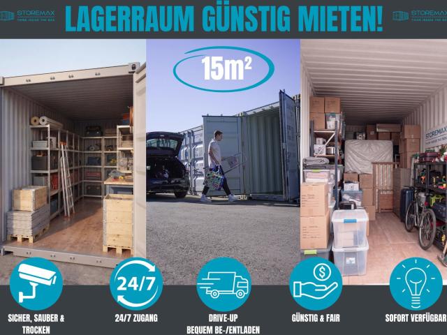 Lagerraum Berlin Neuenhagen ab 129EUR/Monat – 15m² Container, sicher, sofort frei!