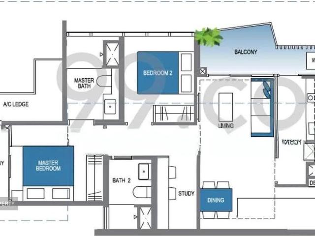 Lake Grande D22, Condominium