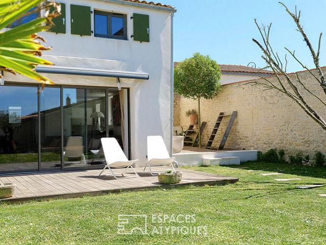 L'art de vivre contemporain dans un cocon de pierre et de ve. 128m² Villedoux
