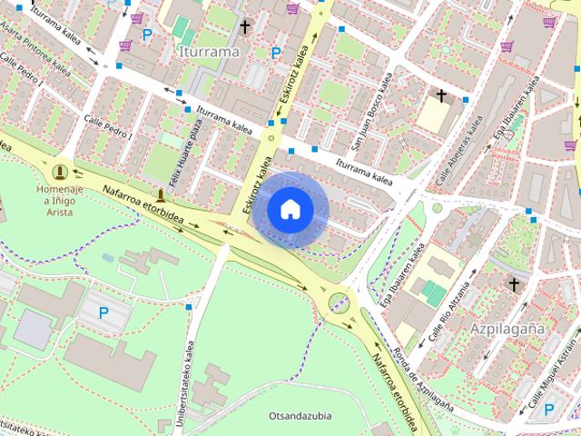 Large double bedroom near Universidad Pública de Navarra