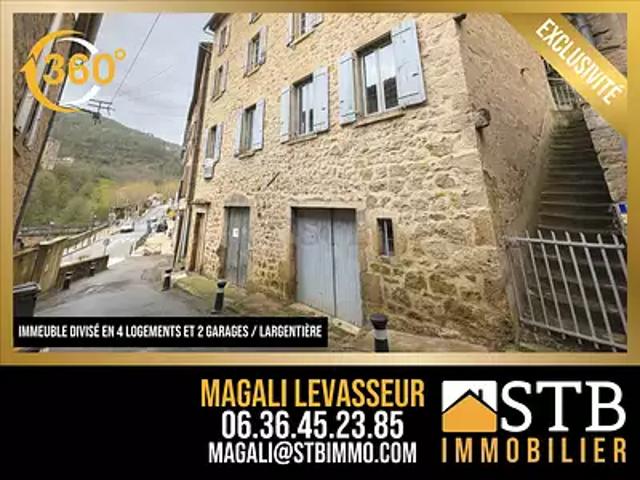 Largentière 07110 Achat / Vente maison 14 pièces t14