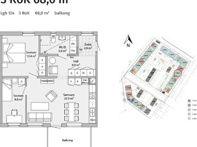 Lgh 124 3rok 68,0m²