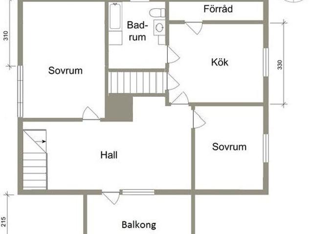Lgh i ett hus med uteplats och trädgård, 2 våning 96 m² 12 000 kr