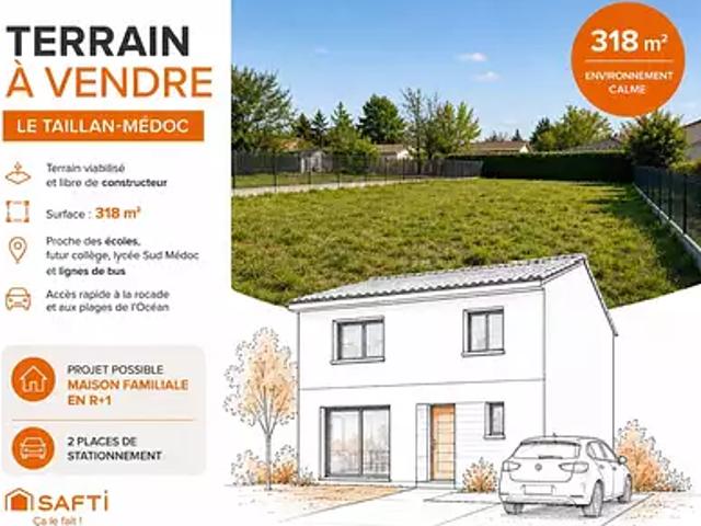 Le Taillan Médoc 33320 Achat / Vente terrain