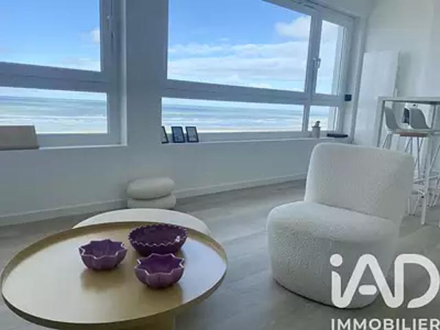 Le Touquet Paris Plage 62520 Achat / Vente appartement 2 pièces t2 au dernier étage