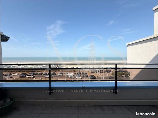 Le Touquet Vue mer Traversant Dernier étage Garage fermé 75 m²