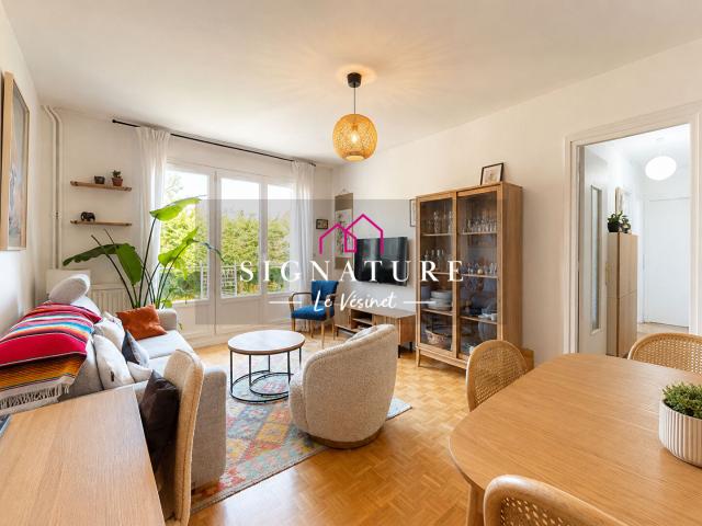 Le Vésinet Hyper centre, appartement 3 pièces avec balcon plein sud