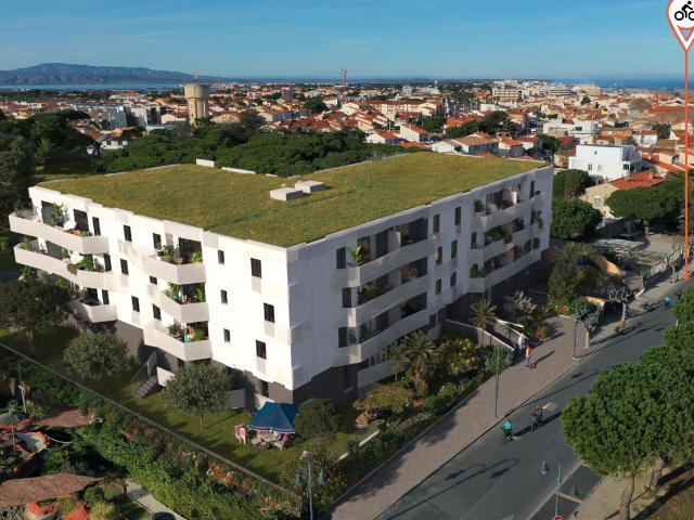 Le Bahia Le Barcarès quartier village T2 terrasse et parking !