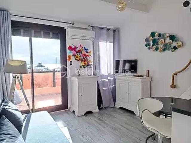 Le Barcarès 66420 Achat / Vente appartement 2 pièces t2 au dernier étage piscine