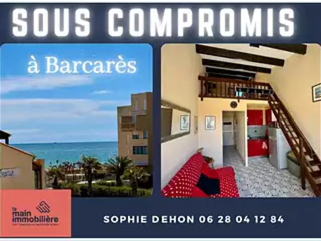 Le Barcarès 66420 Achat / Vente appartement 2 pièces t2 au dernier étage