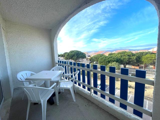 Le Barcarès Grande Plage Studio cabine parking privé et piscine !