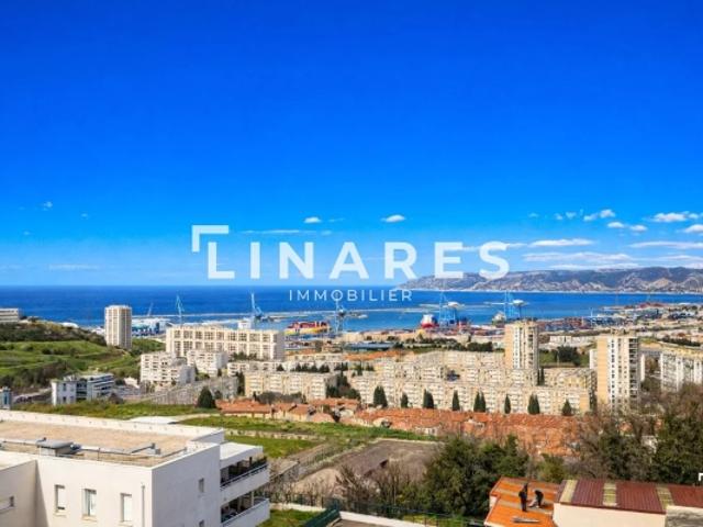 LE BELVEDERE Appartement T3 de 64 m2 Terrasse vue mer Dernier étage Box 13015 Saint Louis