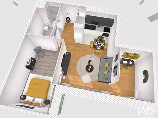 Le Blanc Mesnil 93150 Achat / Vente appartement 2 pièces t2 au dernier étage parking