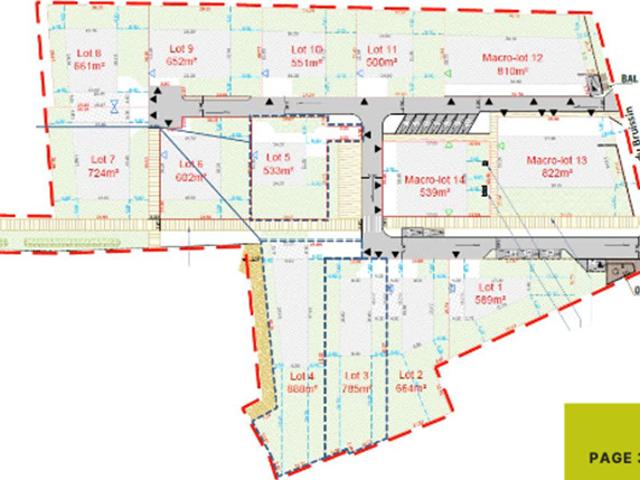 « Le Bruissin » – 5 Terrains constructibles allant de 500 m² jusqu’à 888 m² avec vue sur les coteaux du lyonnais – Francheville le haut