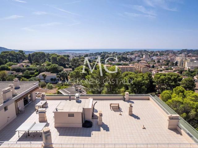 Le Cannet – Villa sur le toit d’exception avec vue mer panor. 90m² Le Cannet