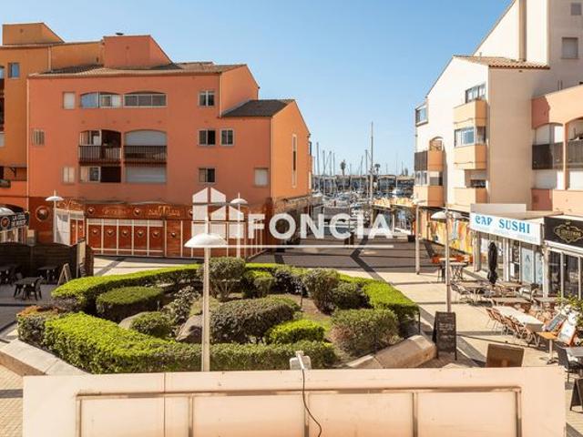 LE CAP D’AGDE – Centre Port – 2 pièces 37 m² – Loggia + Terrasse – Exposition Sud