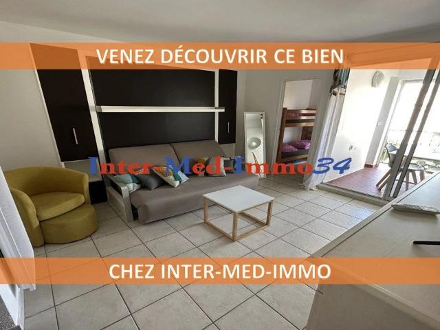 A Vendre Le Cap d'Agde 34300 Centre Port Appartement Studio Cabi