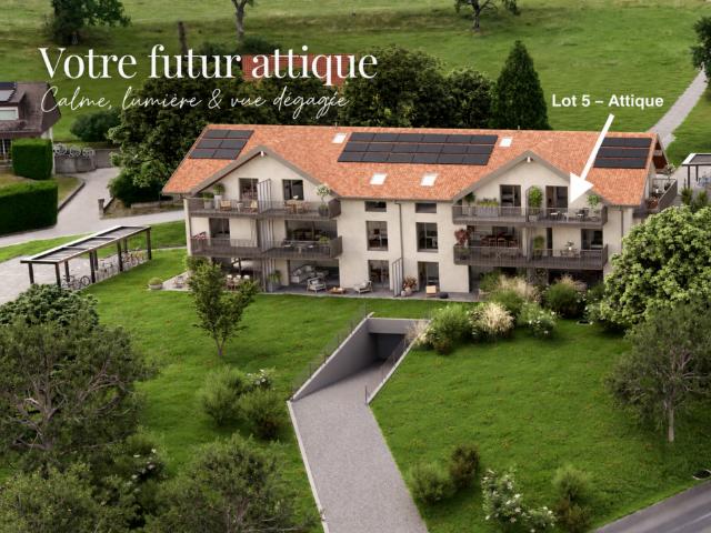 Le chantier a démarré: Lot 10 dernier 4.5 pièces en attique disponible