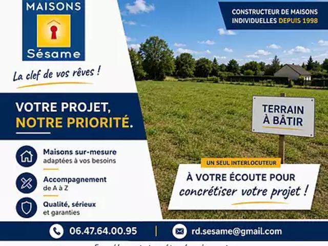 Le Coudray Montceaux 91830 Programme neuf terrain neuf à vendre