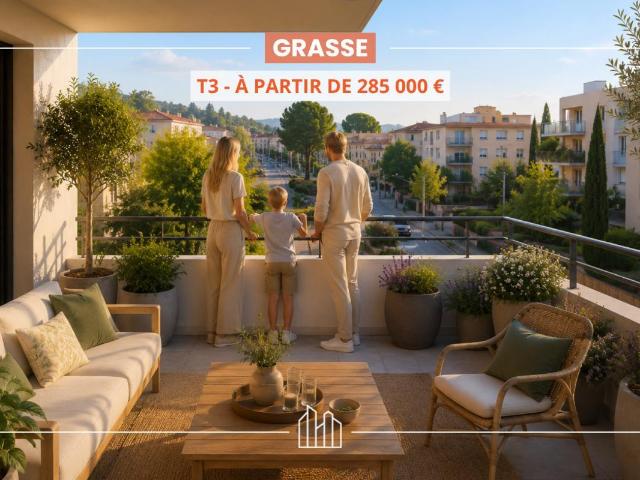 LE CLOS MADELEINE GARE DE GRASSE 3 pièces, 60 à 62 m²