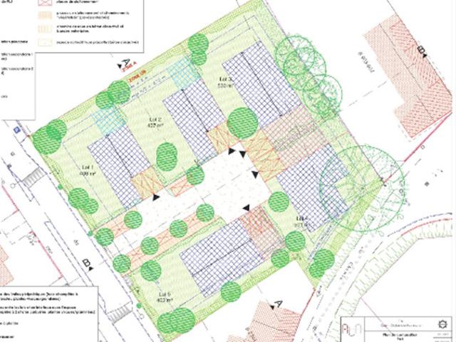 « Le Clos du Tilleul » – plus que 3 Terrains constructibles allant de 400 m² jusqu’à 500 m² – St Didier de Formans