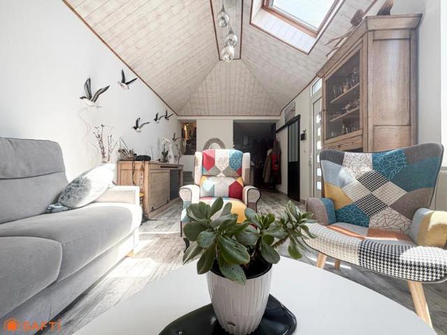Le Crotoy – Maison rénovée avec vie de plain pied, 3 chambres, cour, proche plage