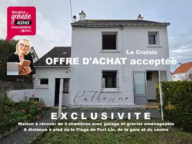 Le Croisic 44490 Achat / Vente maison 4 pièces t4 jardin