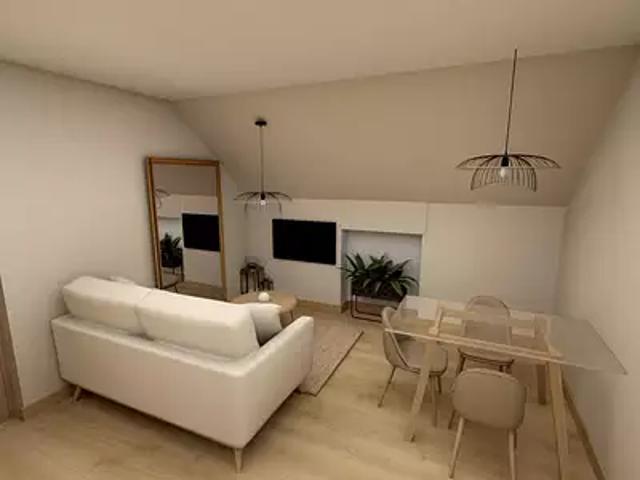 Le Deschaux 39120 Achat / Vente appartement 3 pièces t3 au dernier étage cave
