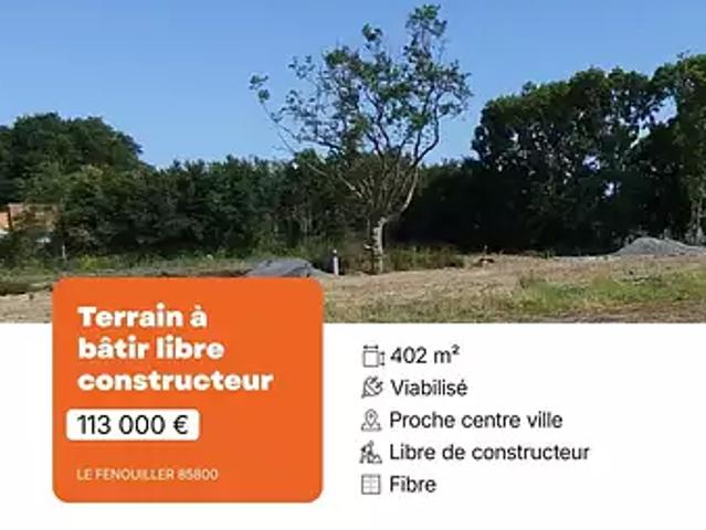 Le Fenouiller 85800 Achat / Vente terrain