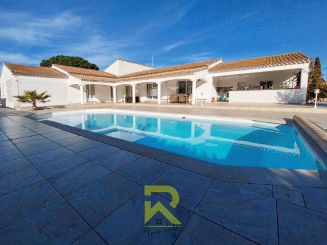 LE GRAU D'AGDE: VILLA PLAIN PIED, 4 FACES, SANS VIS A VIS