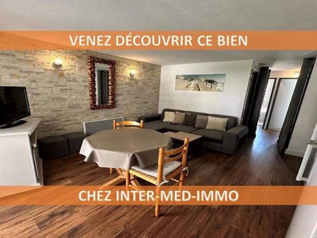 Le Grau d'Agde 34300 Charmant appartement de 3 pièces de 40m² entièrement rénové avec garage privatif