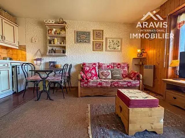 Le Grand Bornand 74450 Achat / Vente appartement 1 pièce t1 cave balcon