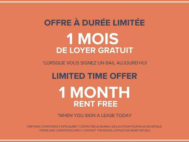 Le James Laval Apartments 1 Bedroom Apartment for Rent at 3980 3980 Boulevard Saint Elzéar O, Laval, QC H7P 0M2 Chomedey