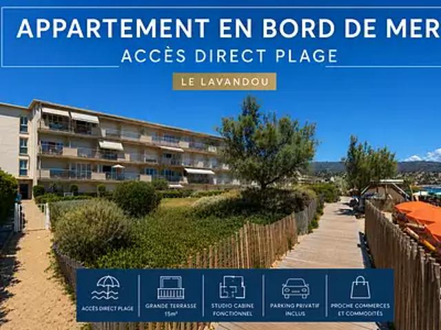 Le Lavandou 83980 Achat / Vente appartement 1 pièce t1 terrasse parking