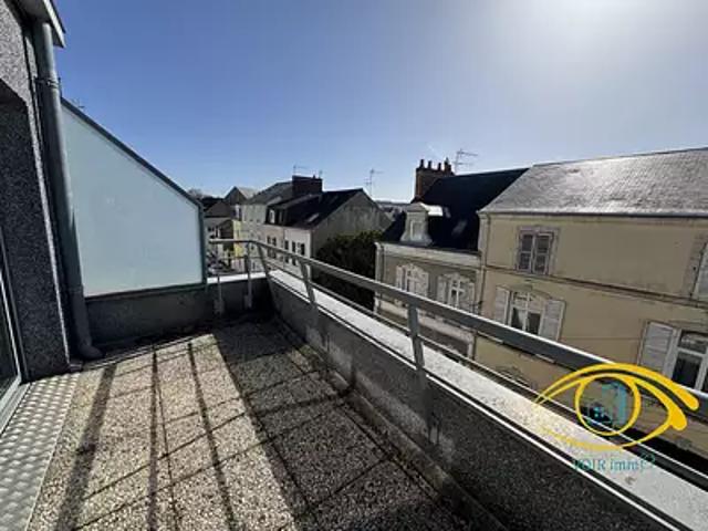 Le Mans 72000 Location appartement 1 pièce t1 au dernier étage parking