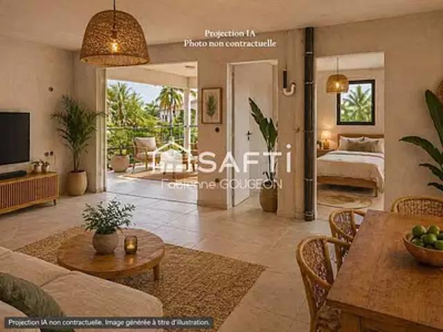 Le Marin 97290 Achat / Vente appartement 2 pièces t2 terrasse parking