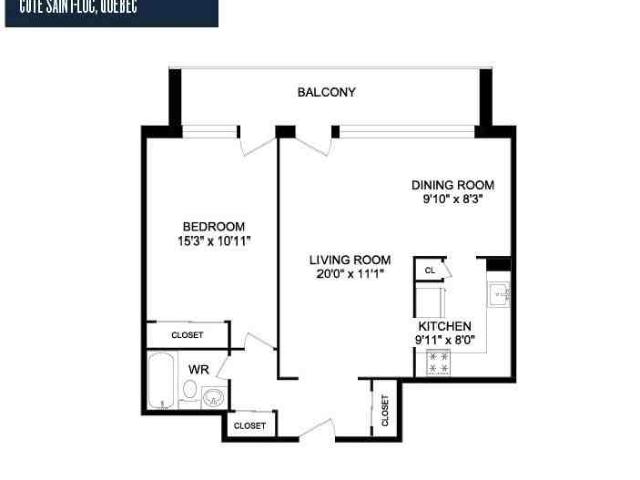Le Monteverdi 1 Bedroom Apartment for Rent at 5500 Av Borden, Côte Saint Luc, QC H4V 2T4