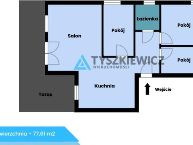 Leśna 77,61 m², Gdynia